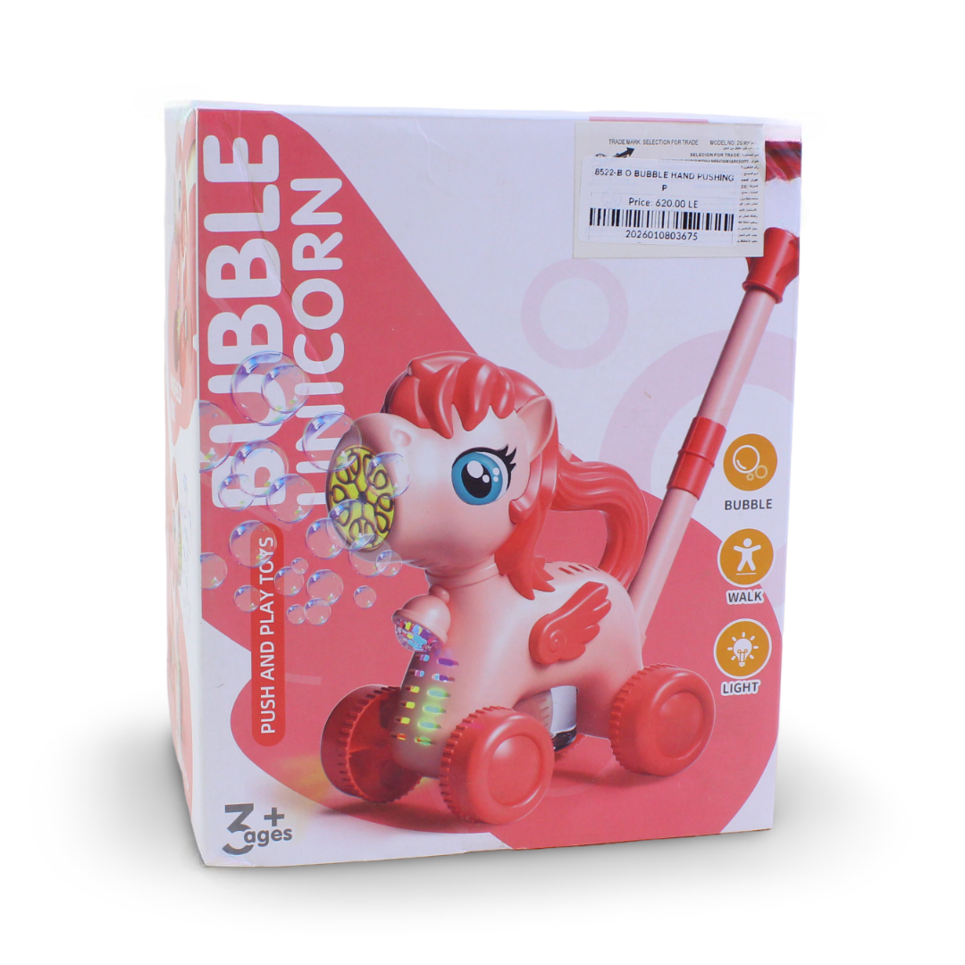 Bubble Unicorn Push Toy – Pink