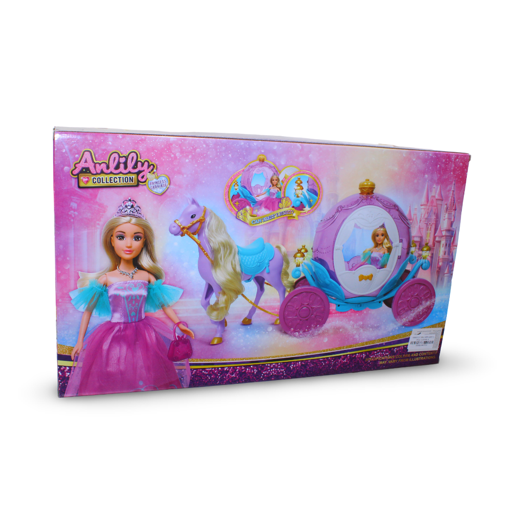 Anlily Princess Carriage Playset 11.5 Inches
