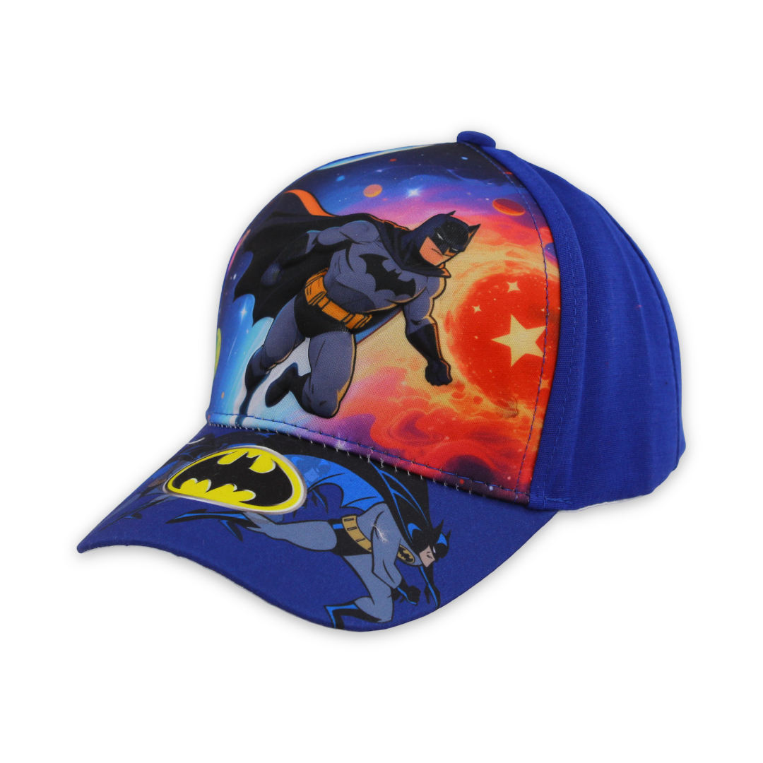 Boys Cap – Blue with Batman Print - Clothing - Perlo