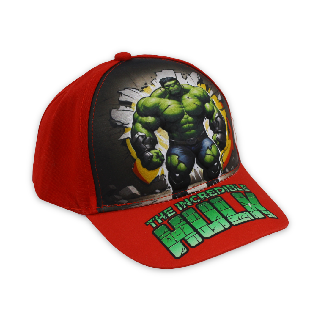 Boys Cap – Red with Hulk Print - Clothing - Perlo