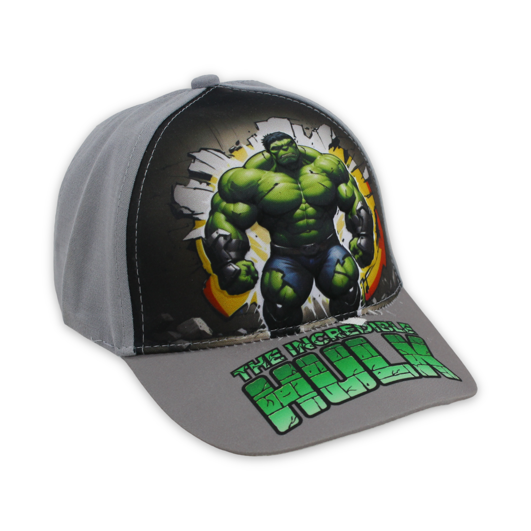 Boys Cap – Grey with Hulk Print - Clothing - Perlo