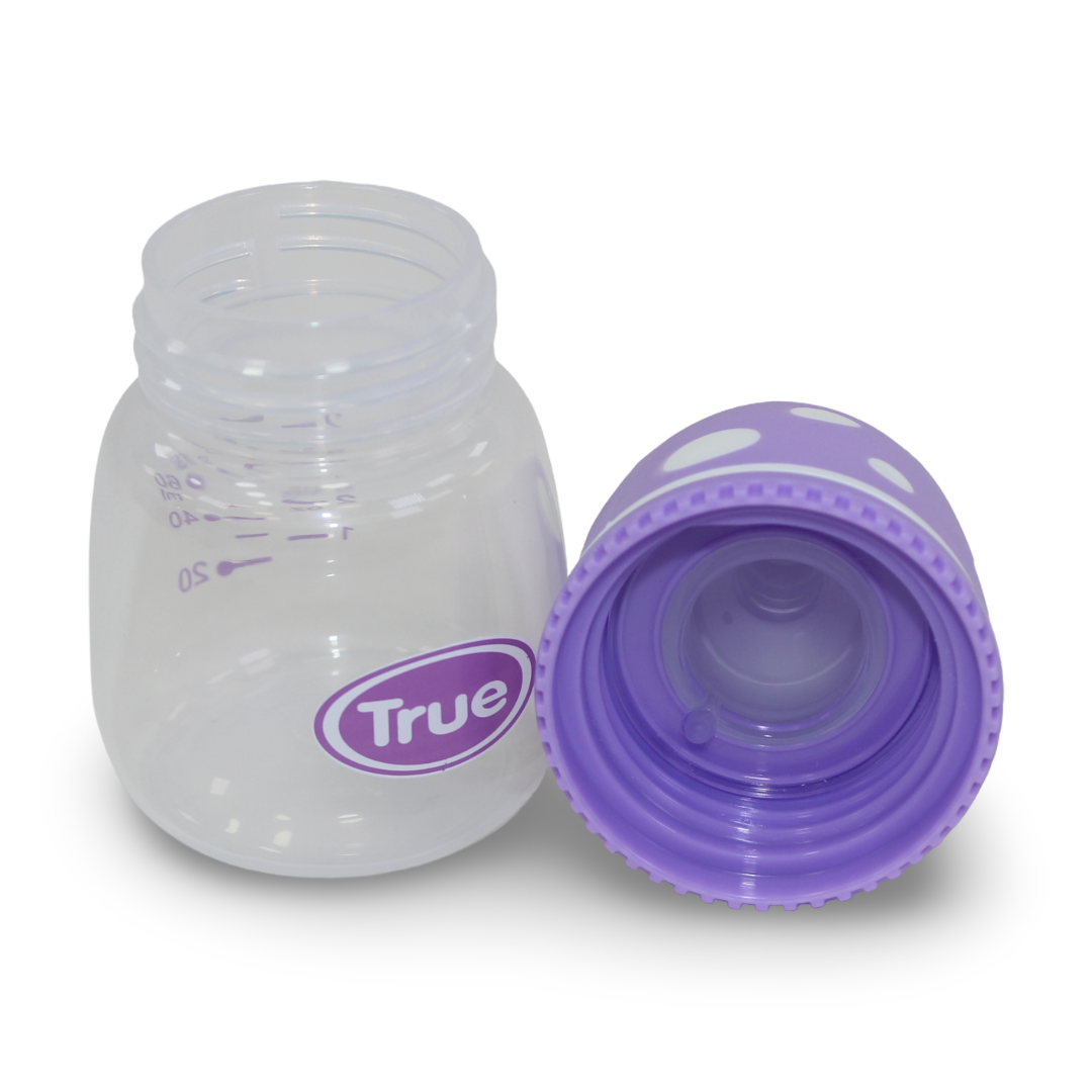 True Feeding Bottle 60ml Mushroom – Purple