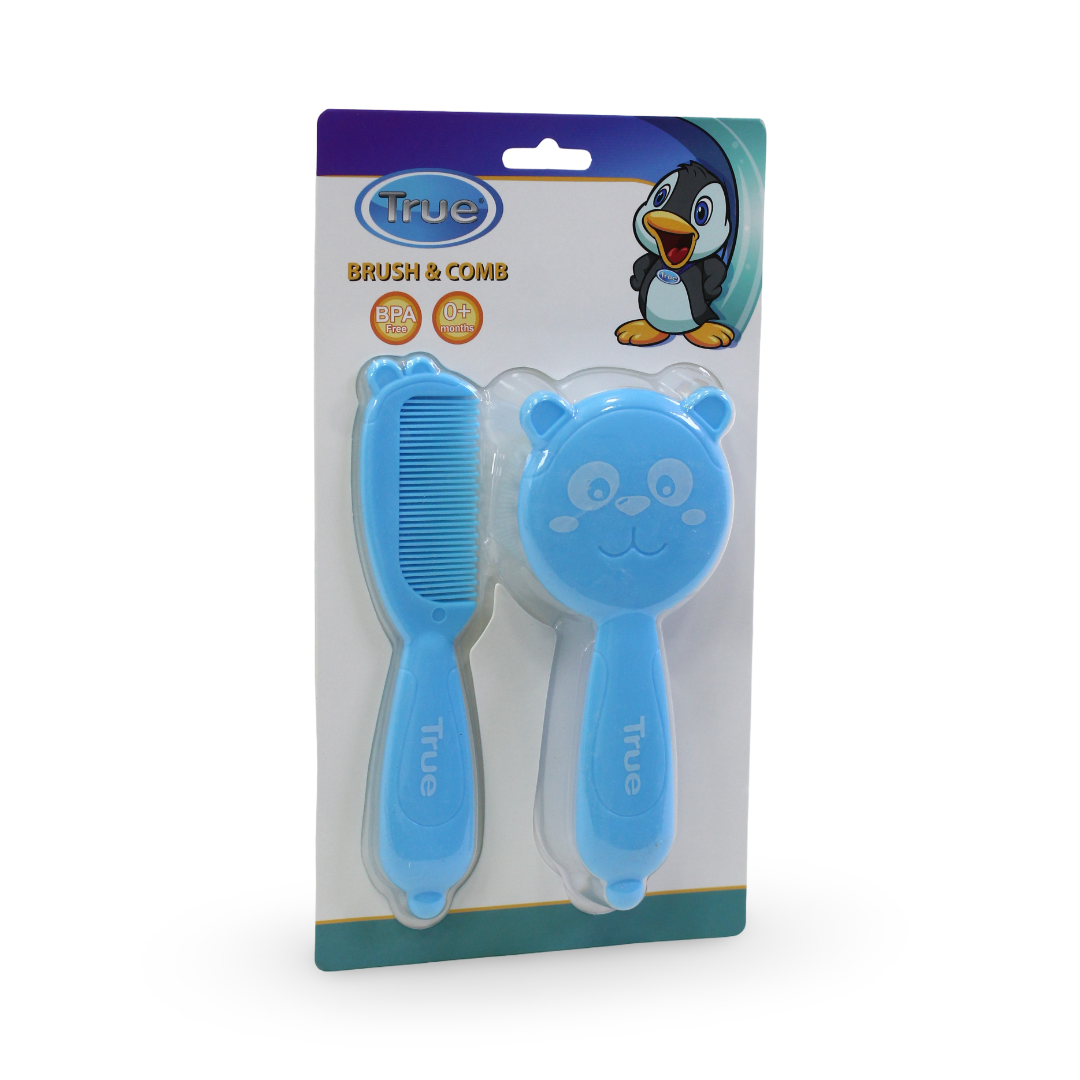 True Bear Shape Brush and Comb - Baby Essentials