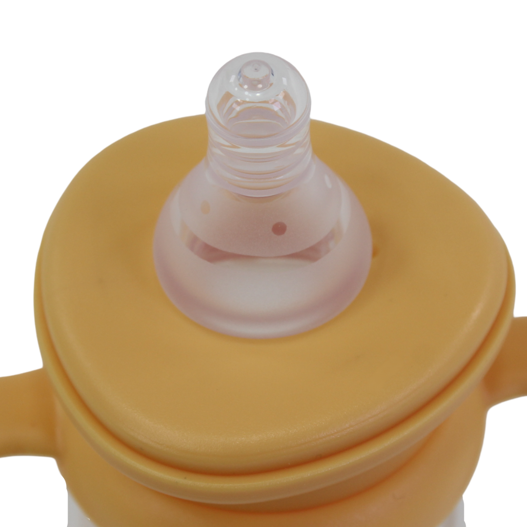 True Gold Series Standard Feeding Bottle with Handles 3m+ 270ml – Yellow