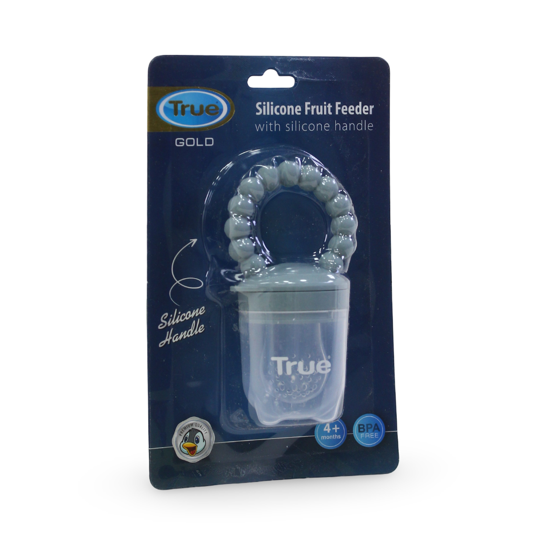 True Gold Silicone Food Feeder with Handle - Baby Essentials