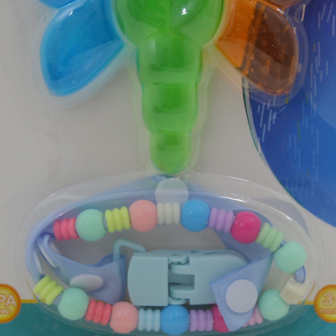 True Water Teether with Chain – Baby Blue