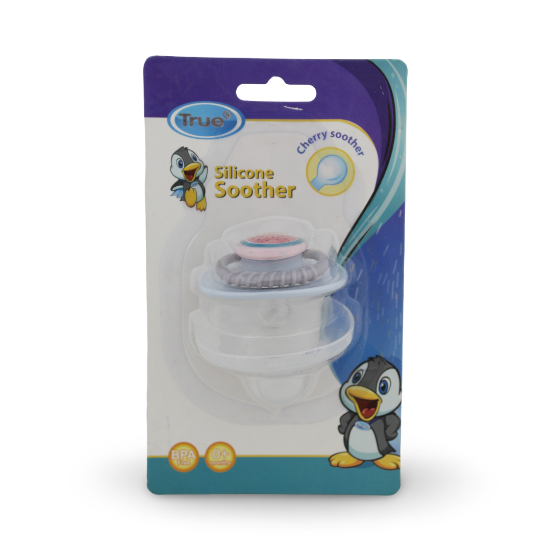 True Silicone Cherry Soother 0m+ - Baby Essentials