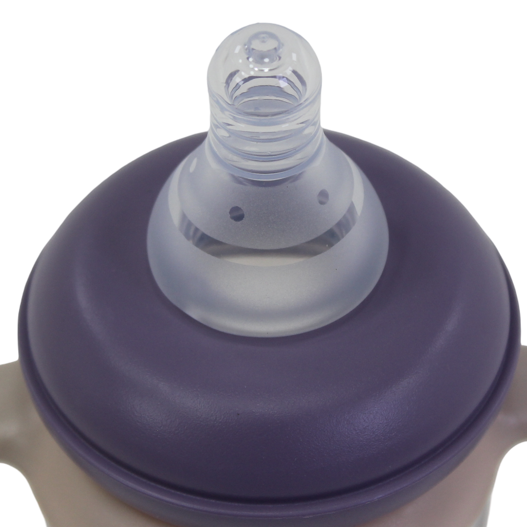 True Gold Standard Feeding Bottle with Handles 260ml 3m+ – Purple