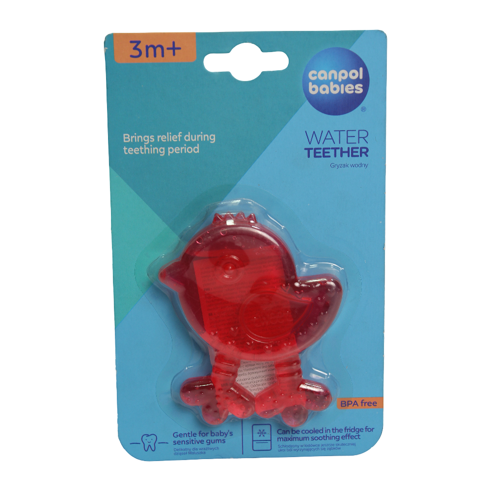 Canpol Babies Water Teether – Fuchsia Bird Shaped - Baby Essentials