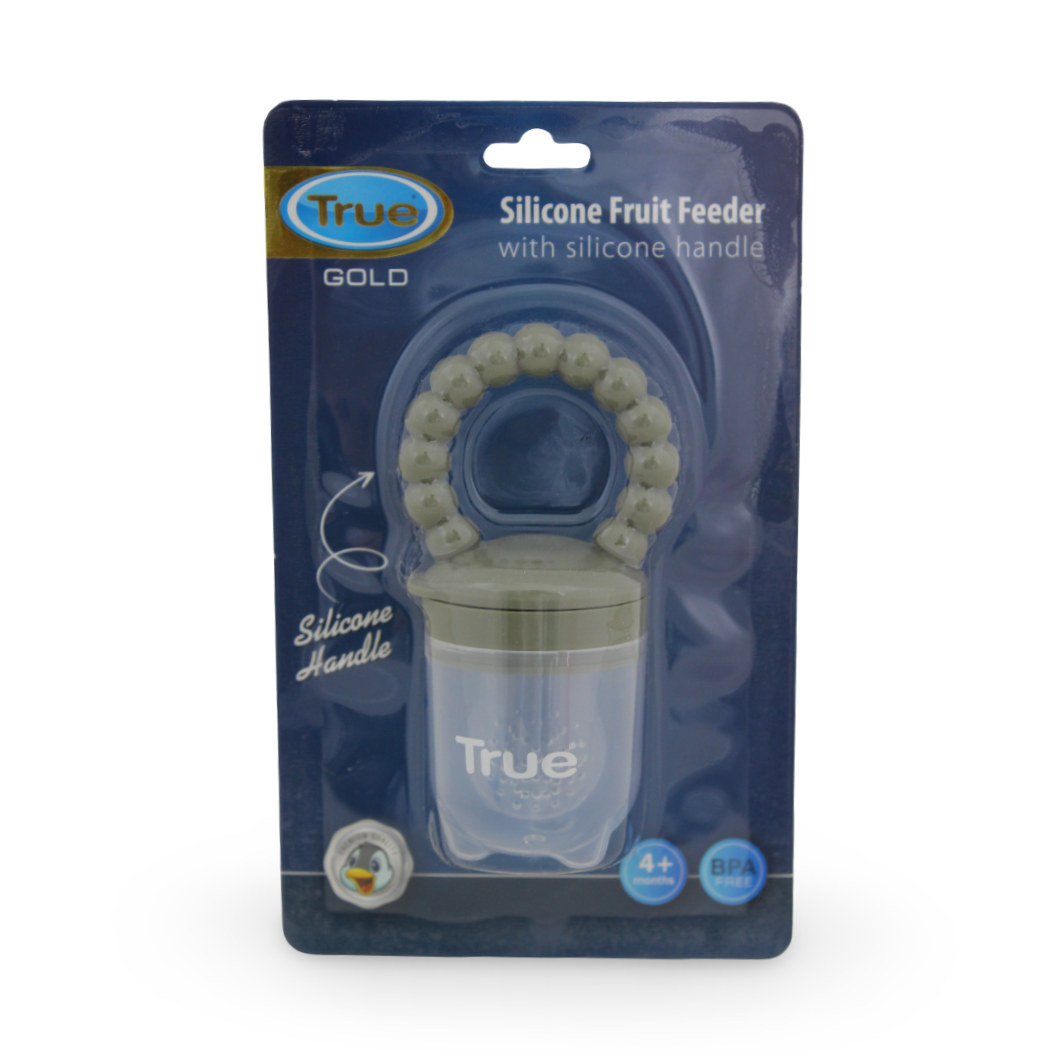 True Gold Silicone Food Straw with Handle – Olive - Baby Essentials