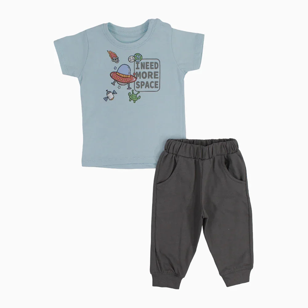 Baby Boys Cotton Pajama Set – Need More Space Print