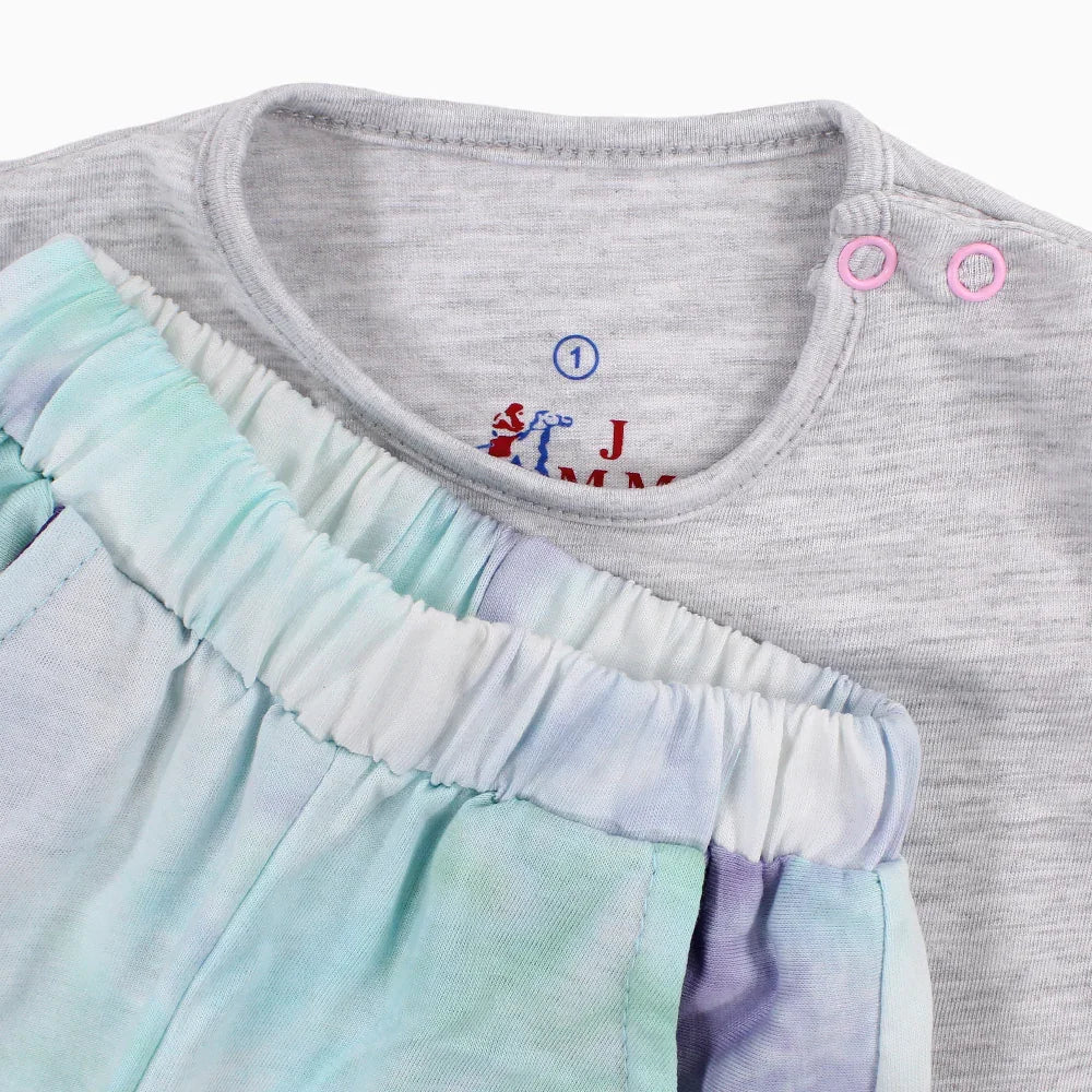 Baby Girls Cotton Pajama Set – "Four Bears" Design