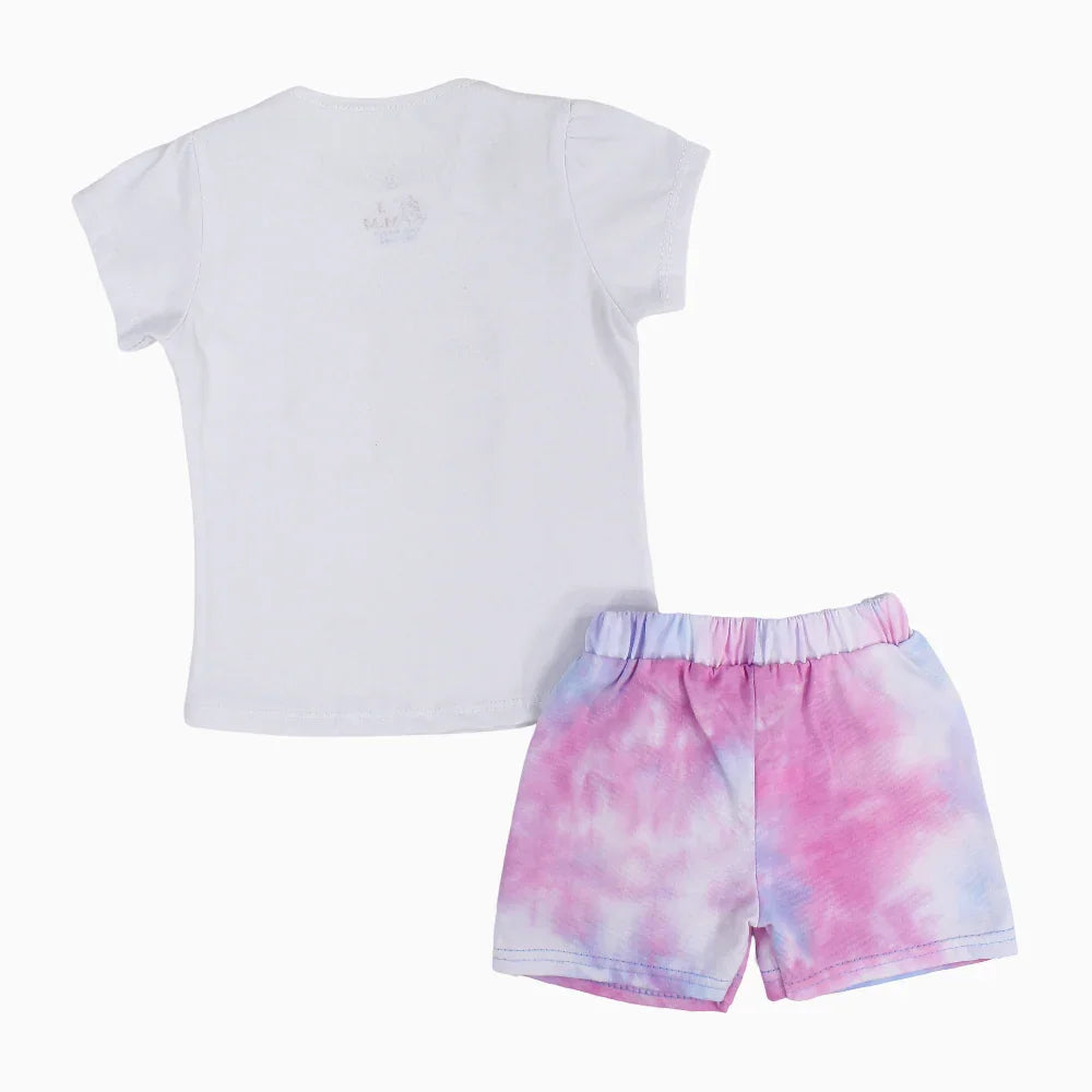 Baby Girls Cotton Pajama Set – "Four Bears" Design