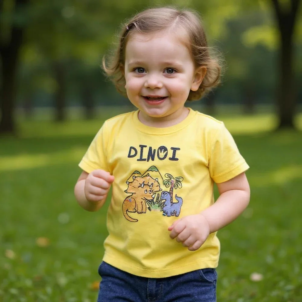 Baby Boys Cotton Pajama Set – Dinosaur Design