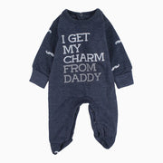 Baby Boys Cotton Baby Footie – Daddy's Little Man