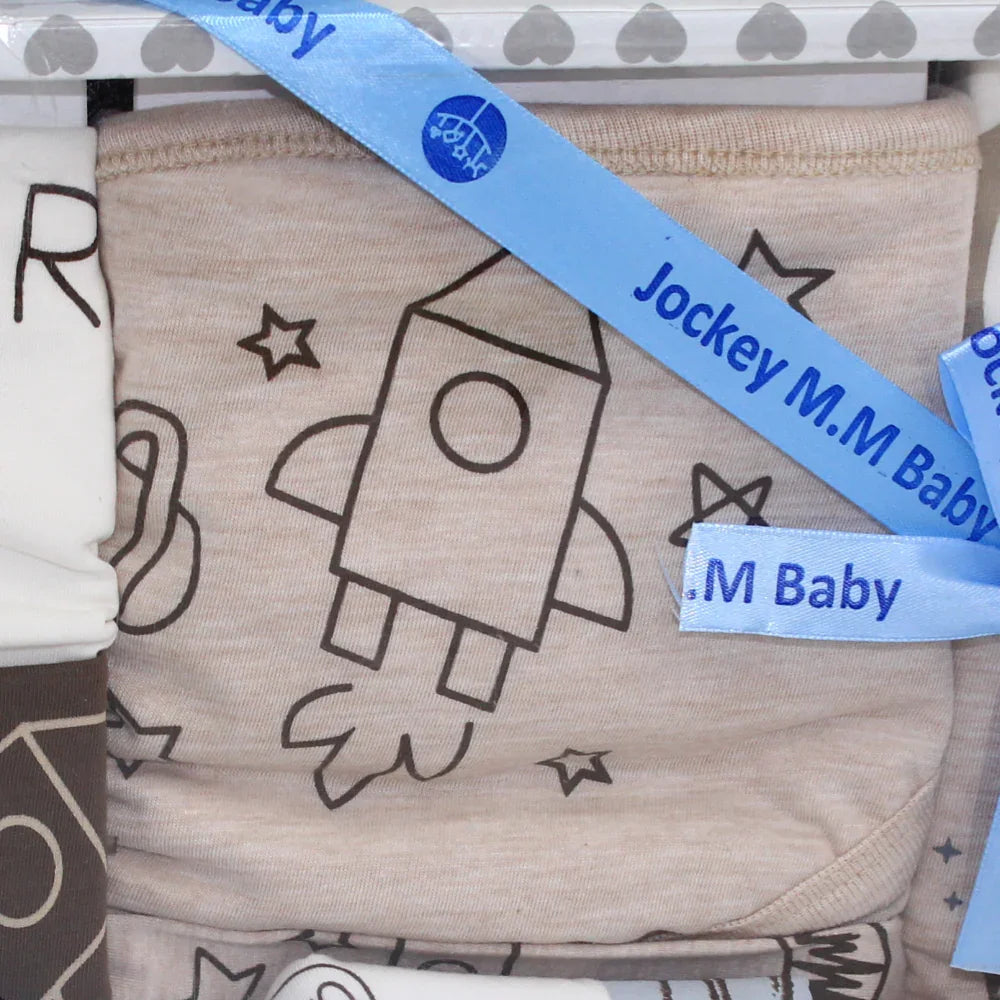 Space Boy Themed Baby Boys Gift Box - 10 Pcs (3-6m)