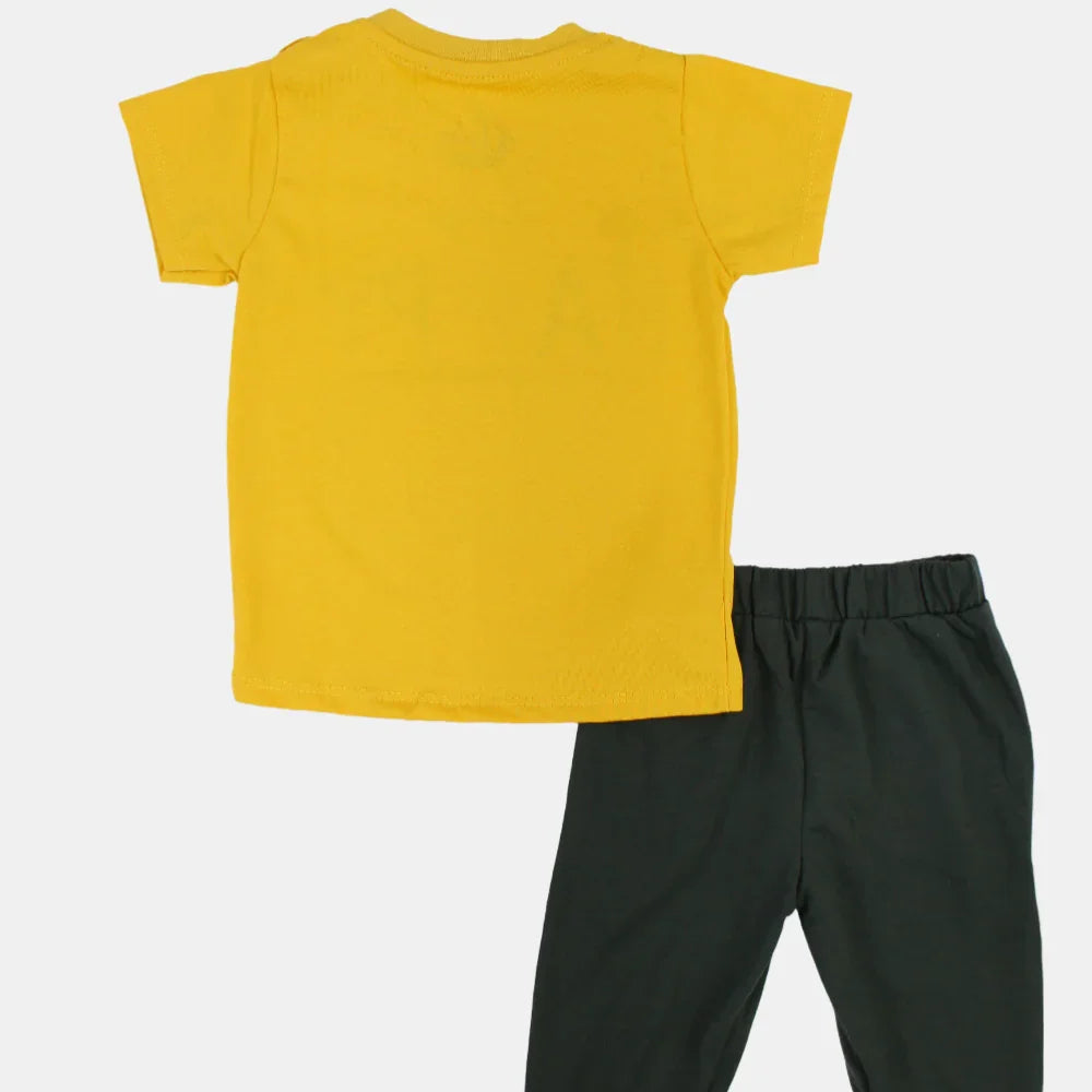 Baby Boys Cotton Pajama Set – Multicolor