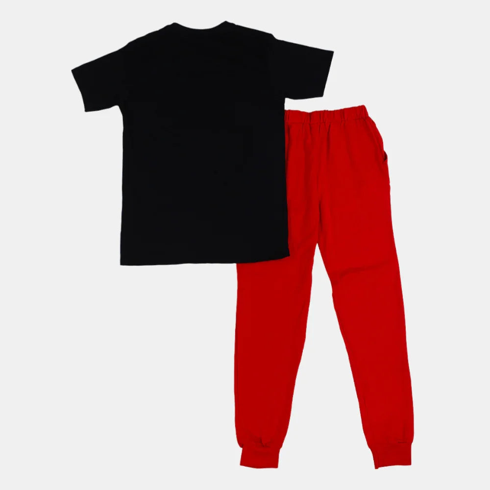 Boys Cotton Pajama Set – Multicolor