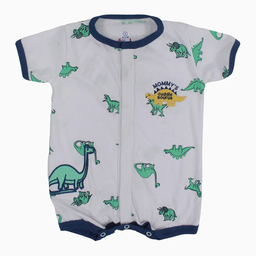 Baby Boys Cotton Romper – Dinos