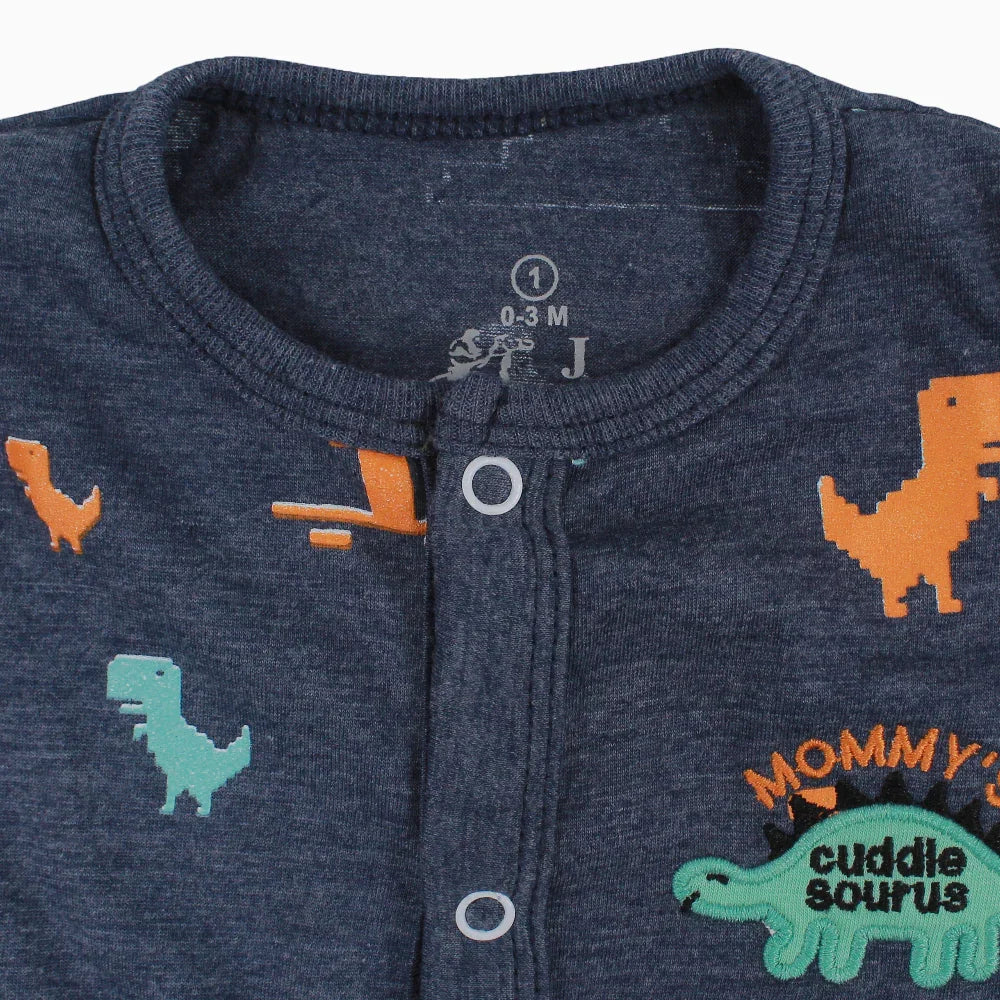 Baby Boys Cotton Romper – Dinos