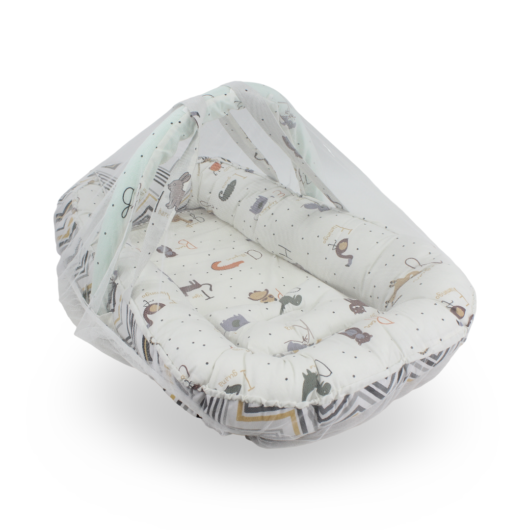 Cotton Baby Nest – Off-White - Baby Essentials - Kiddy