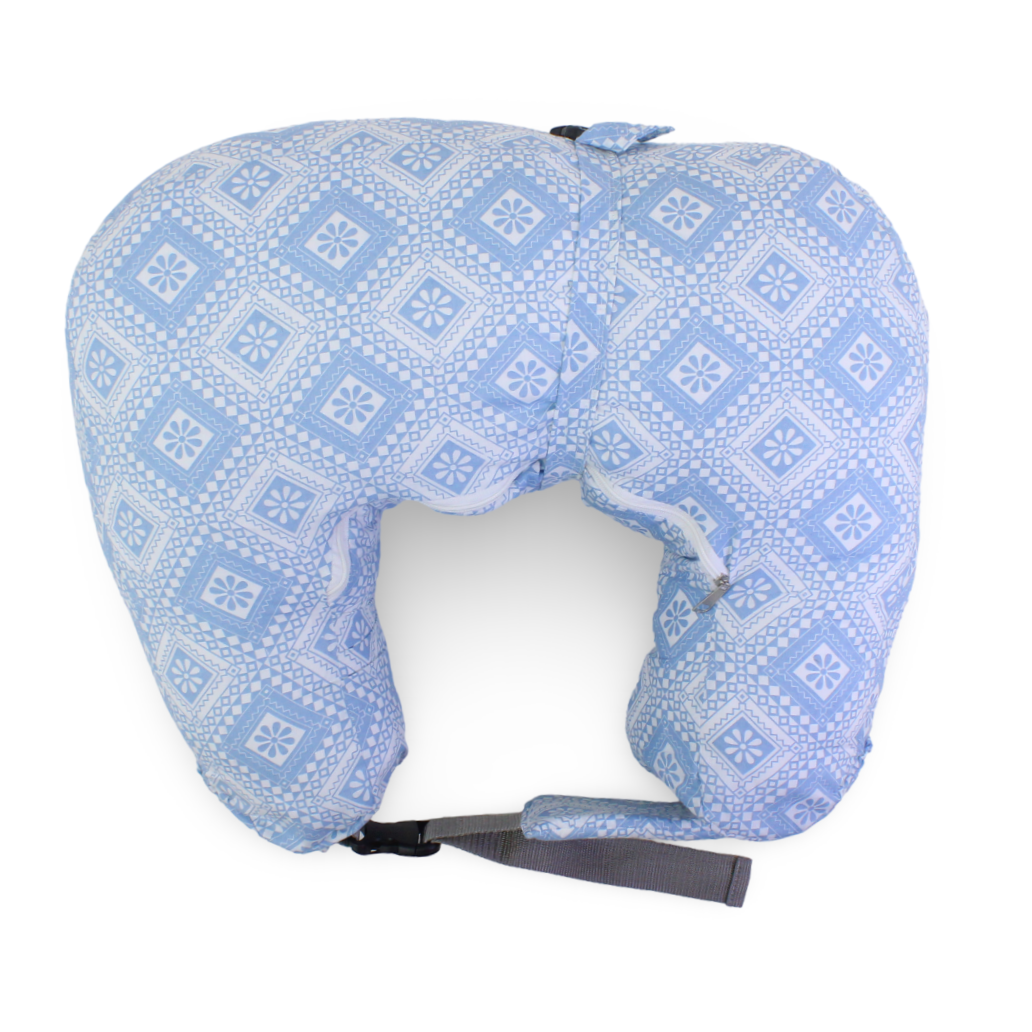 Cotton Nursing Pillow – Baby Blue