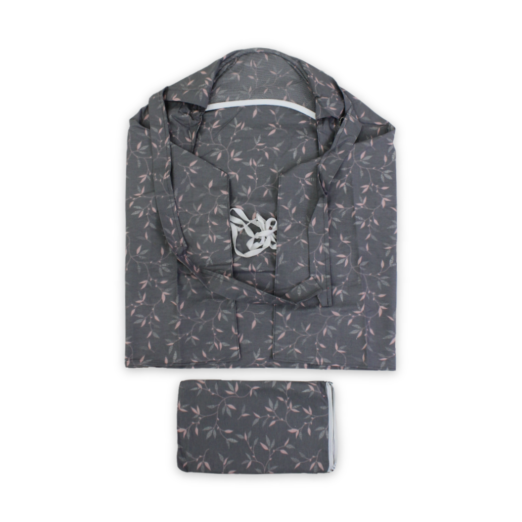 Cotton Baby Nursing Cover – Dark Gray - Baby Essentials - Kiddy