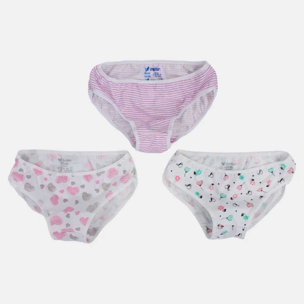 Girls Cotton Pantie – Colorful Panties (Pack of 3)
