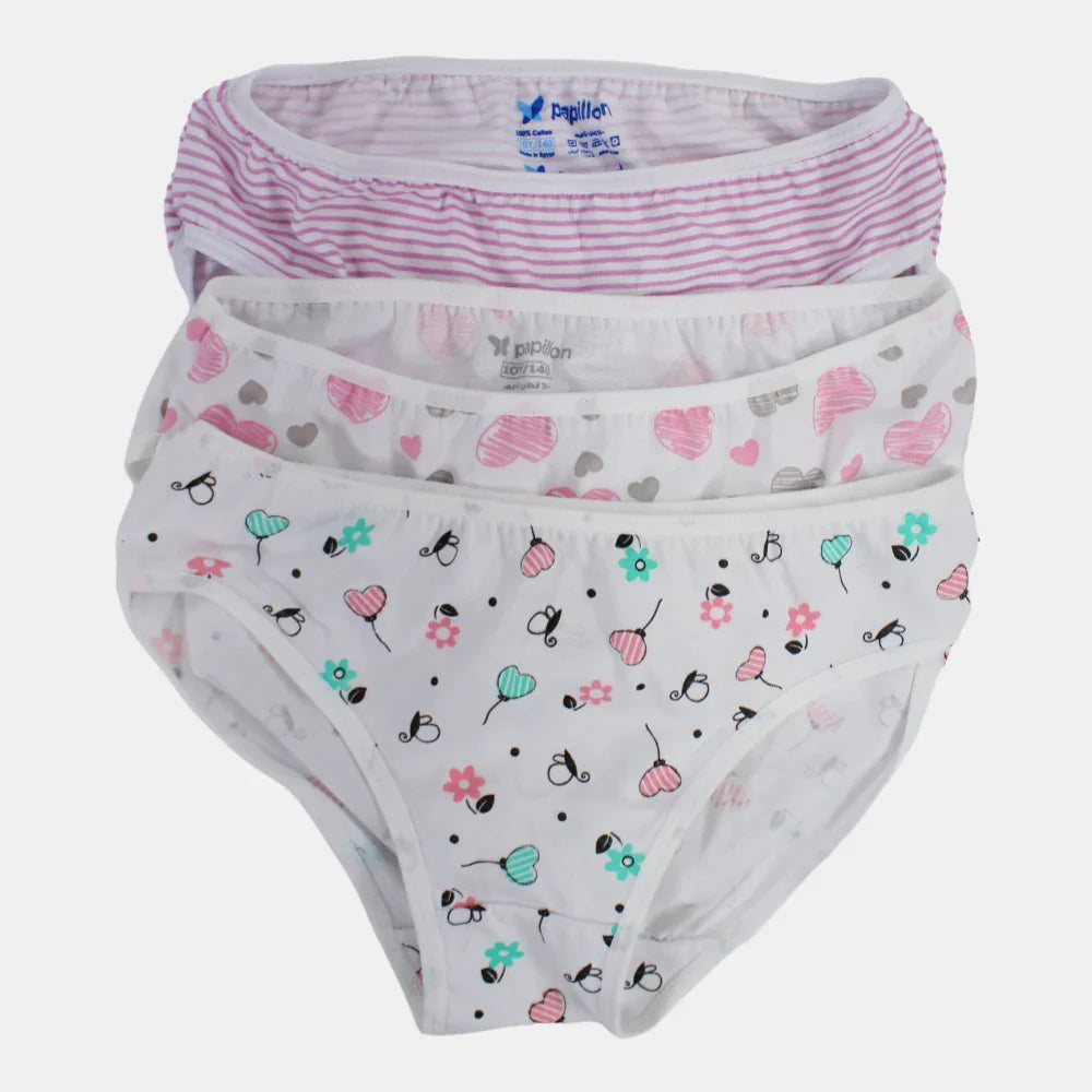 Girls Cotton Pantie – Colorful Panties (Pack of 3)