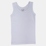 Girls Cotton Sleeveless Undershirt – White