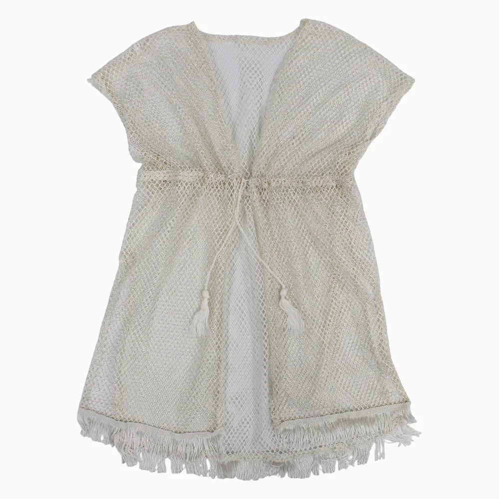 Girls Swimwear Cover-Up – Off-white