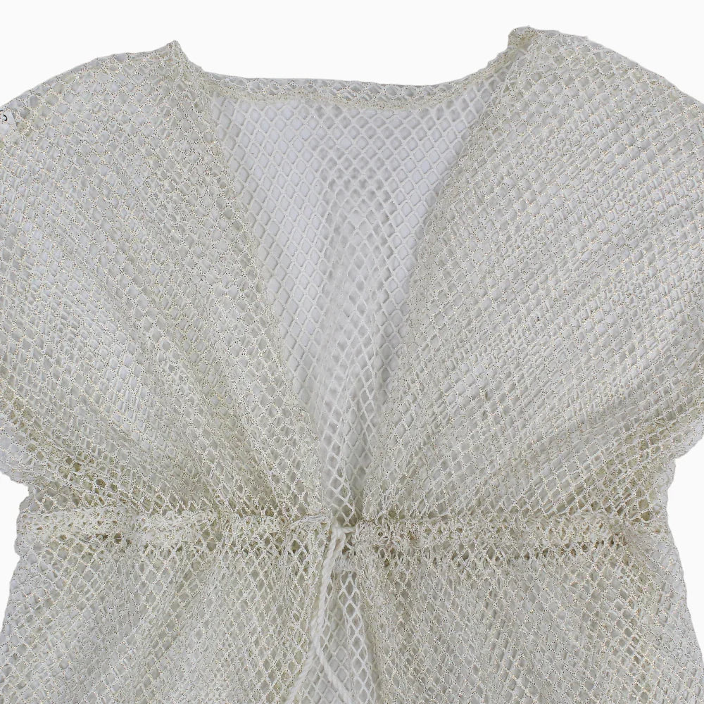 Girls Swimwear Cover-Up – Off-white