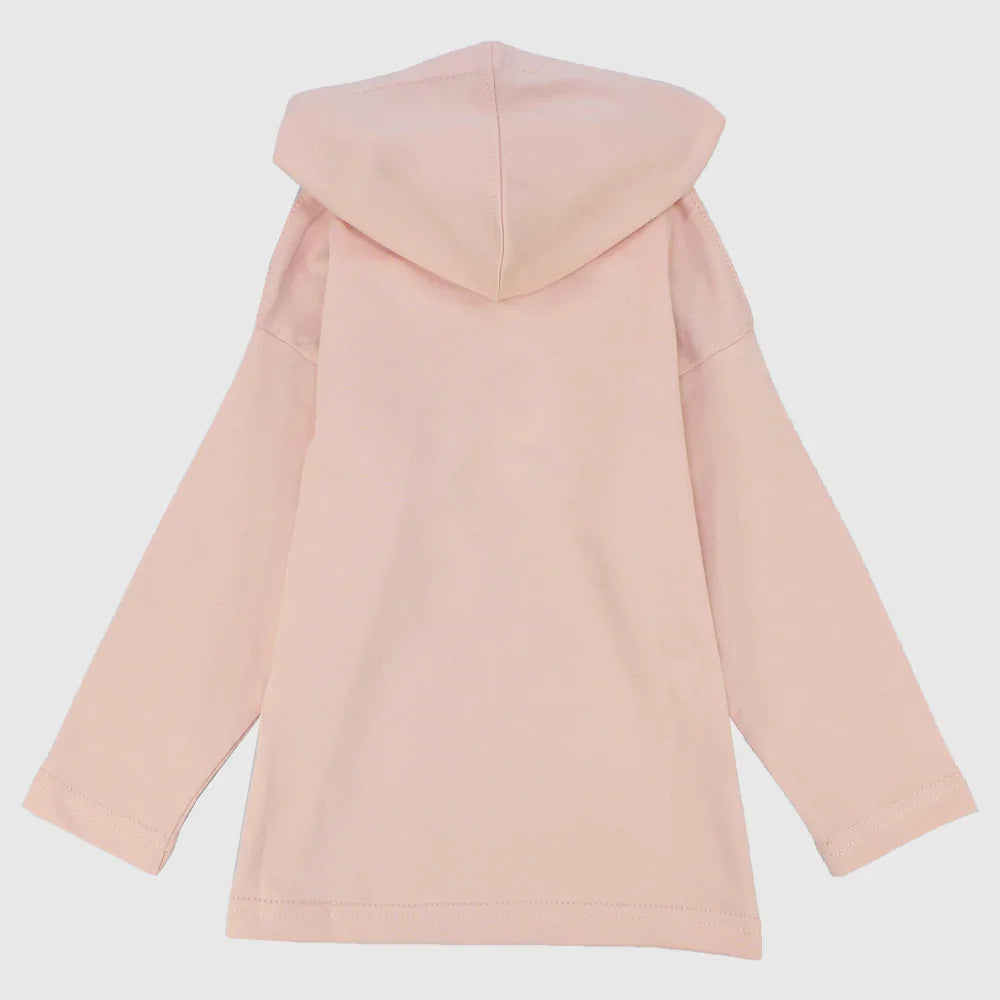 "Always Playing Club" Long-Sleeved Hooded T-Shirt