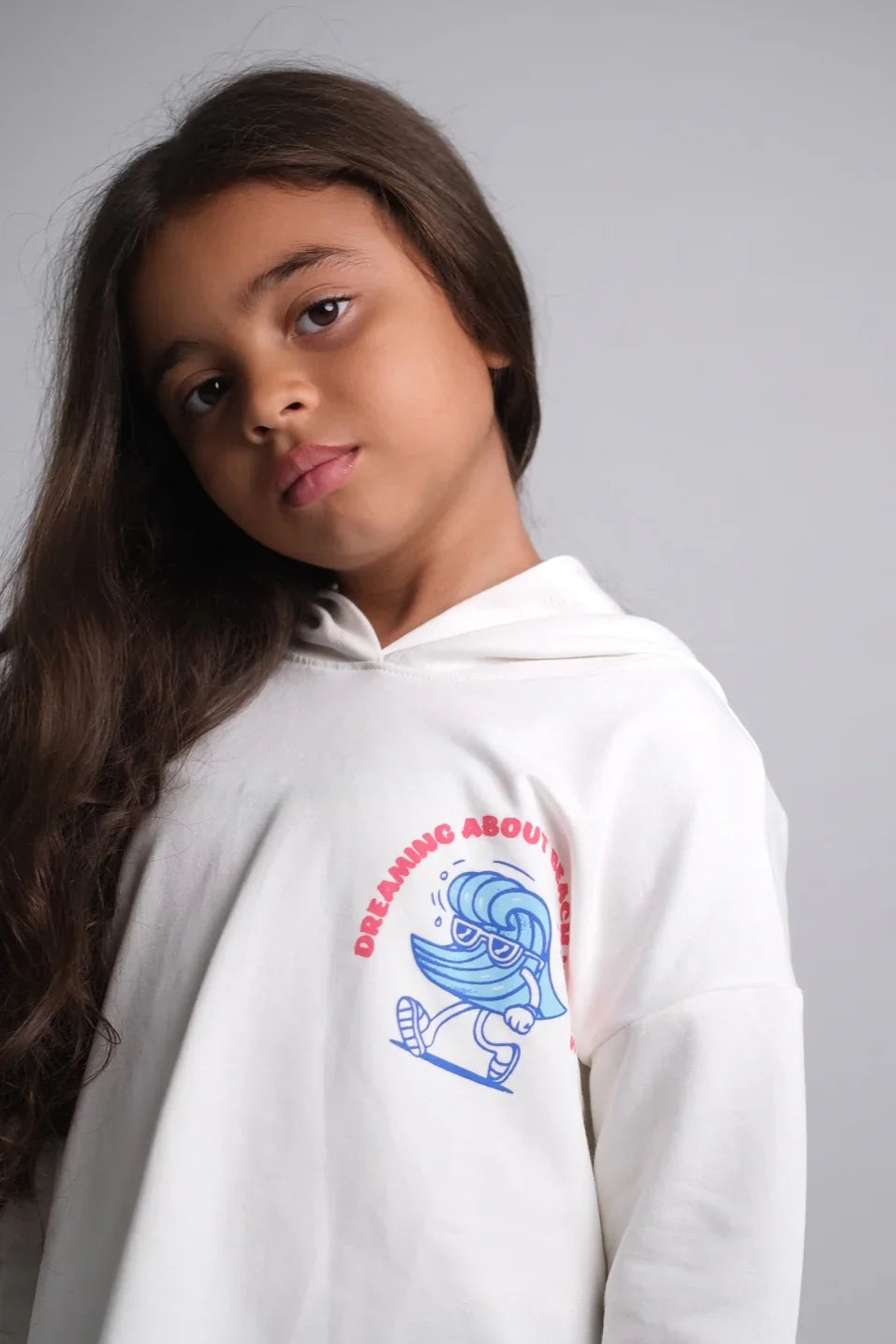 Unisex Beach Waves Long-Sleeved Hooded T-Shirt - Clothing - Playmore