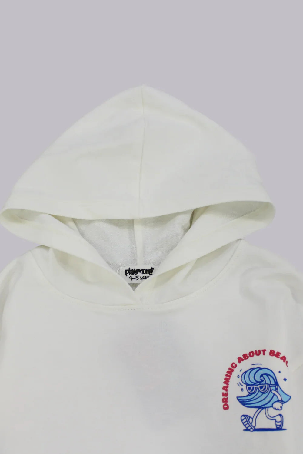 Unisex Beach Waves Long-Sleeved Hooded T-Shirt