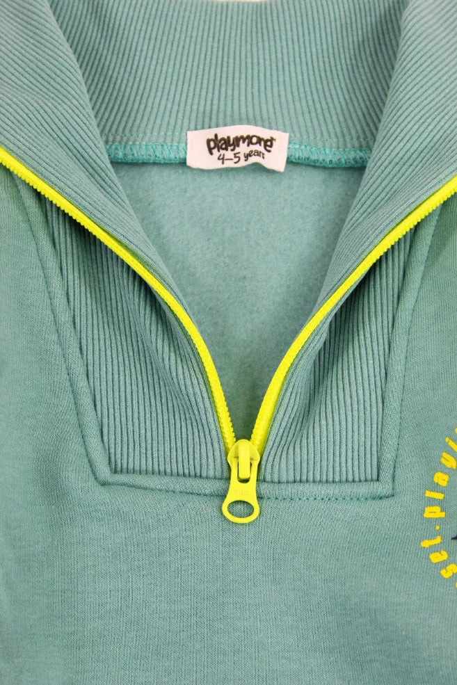 Unisex Mint Long-Sleeved Sweatshirt