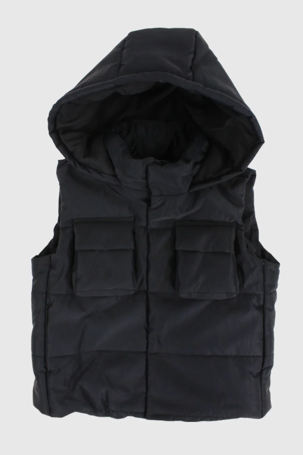 Unisex Black Puffer Vest