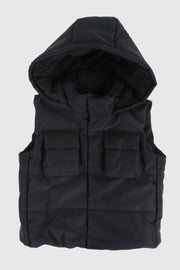 Unisex Black Puffer Vest