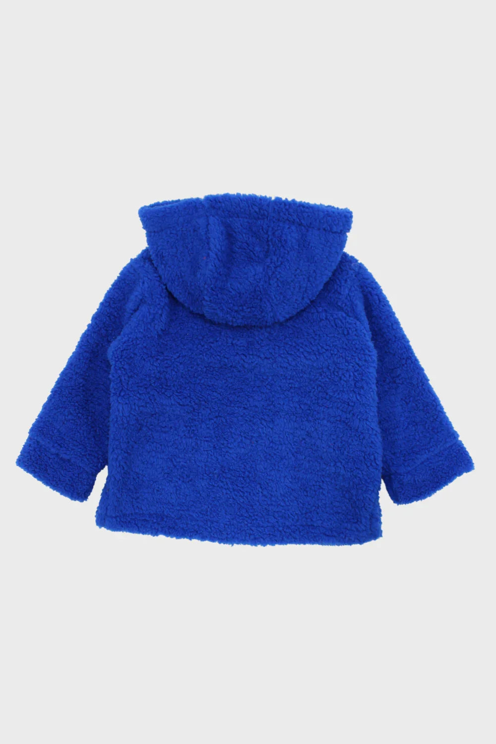 Unisex Blue Long-Sleeved Teddy Jacket
