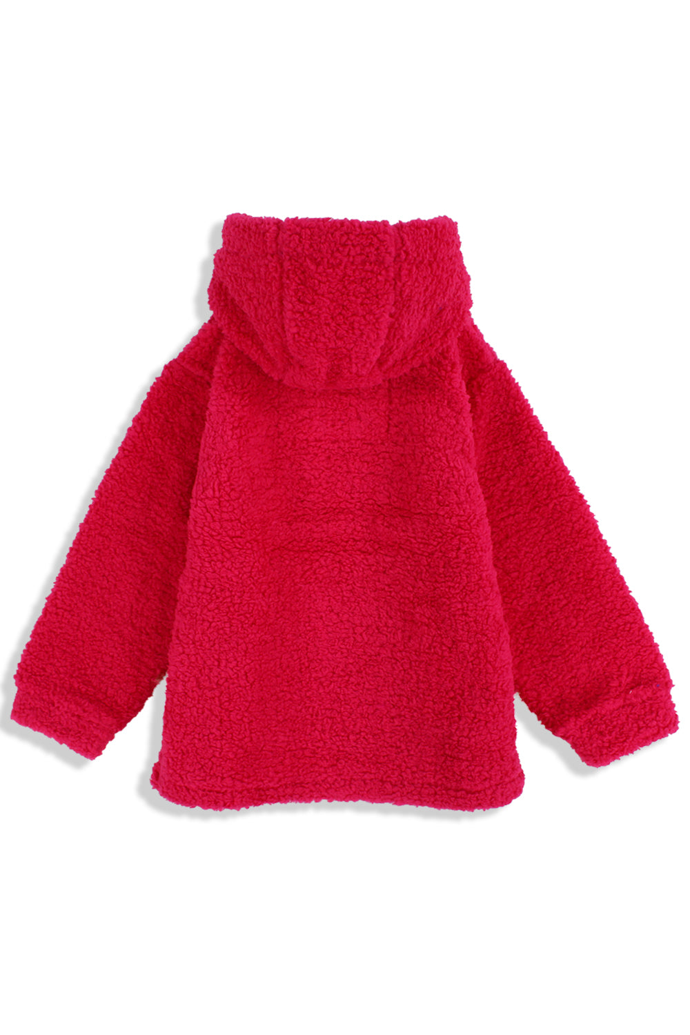 Unisex Fleeced Teddy Jacket – Fuchsia