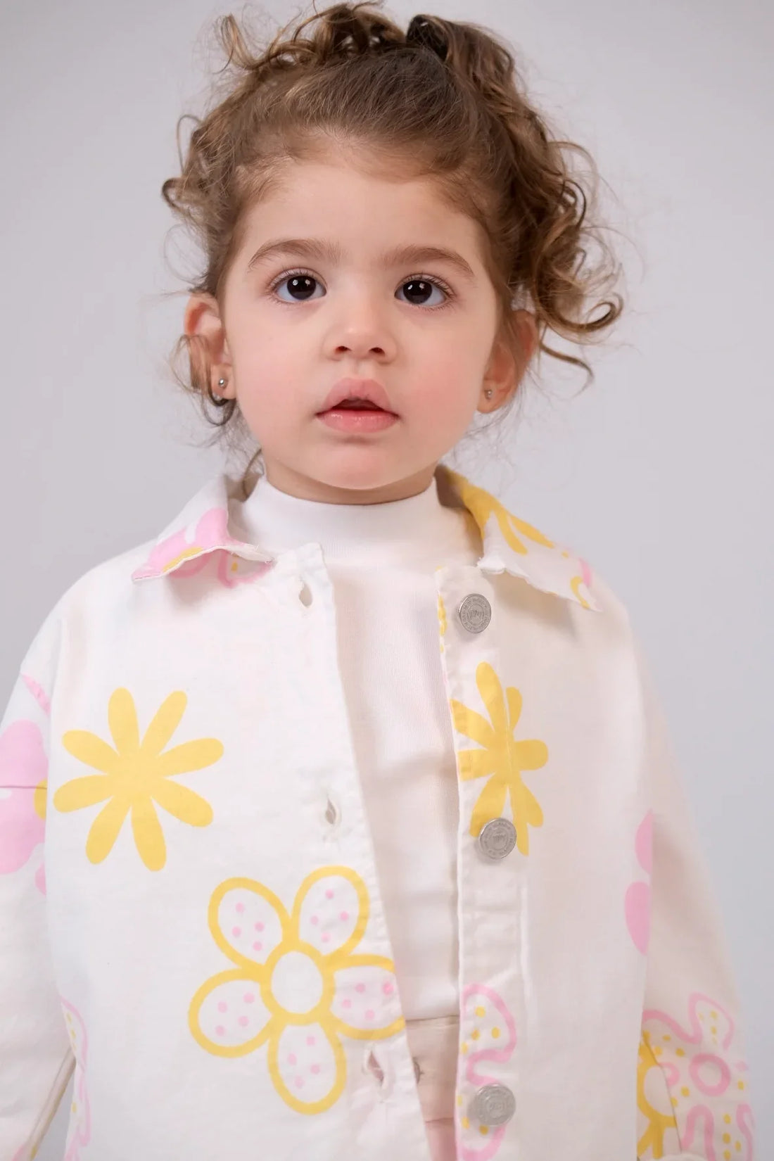 Baby Girls Gabardine Jacket – Offwhite - Clothing - Playmore