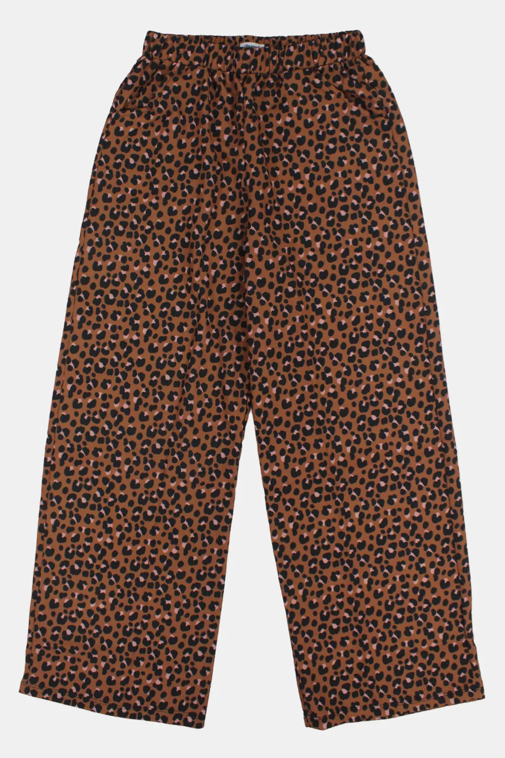 Girls Brown Leopard Pants