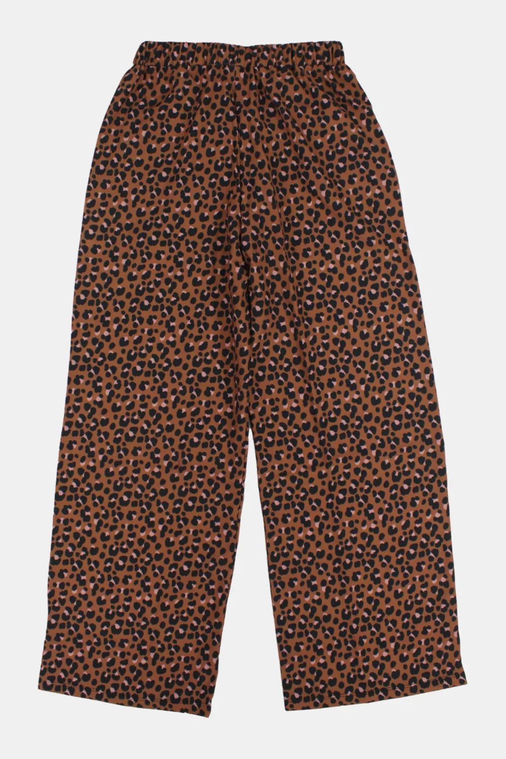 Girls Brown Leopard Pants