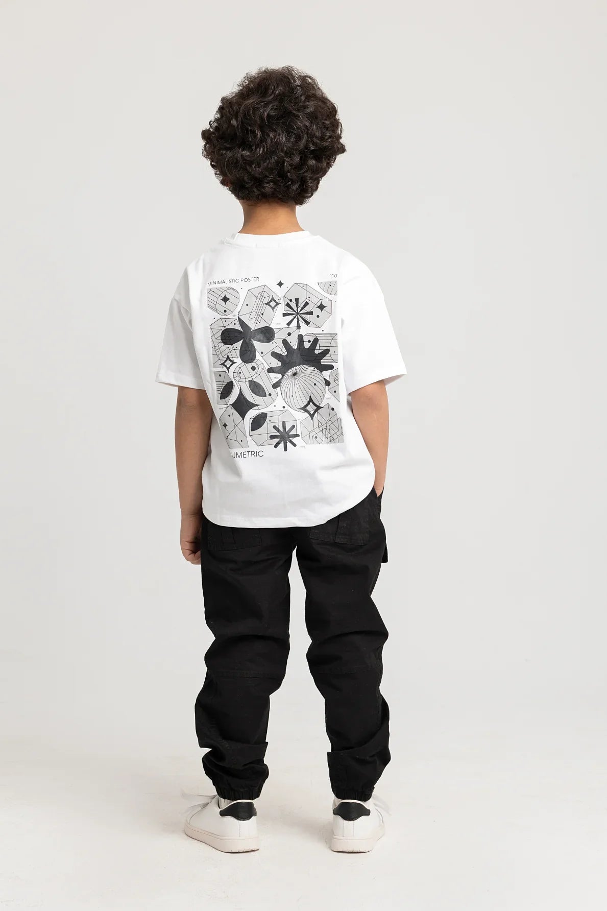 Unisex Short-Sleeved Cotton T-Shirt – White Minimalistic Poster