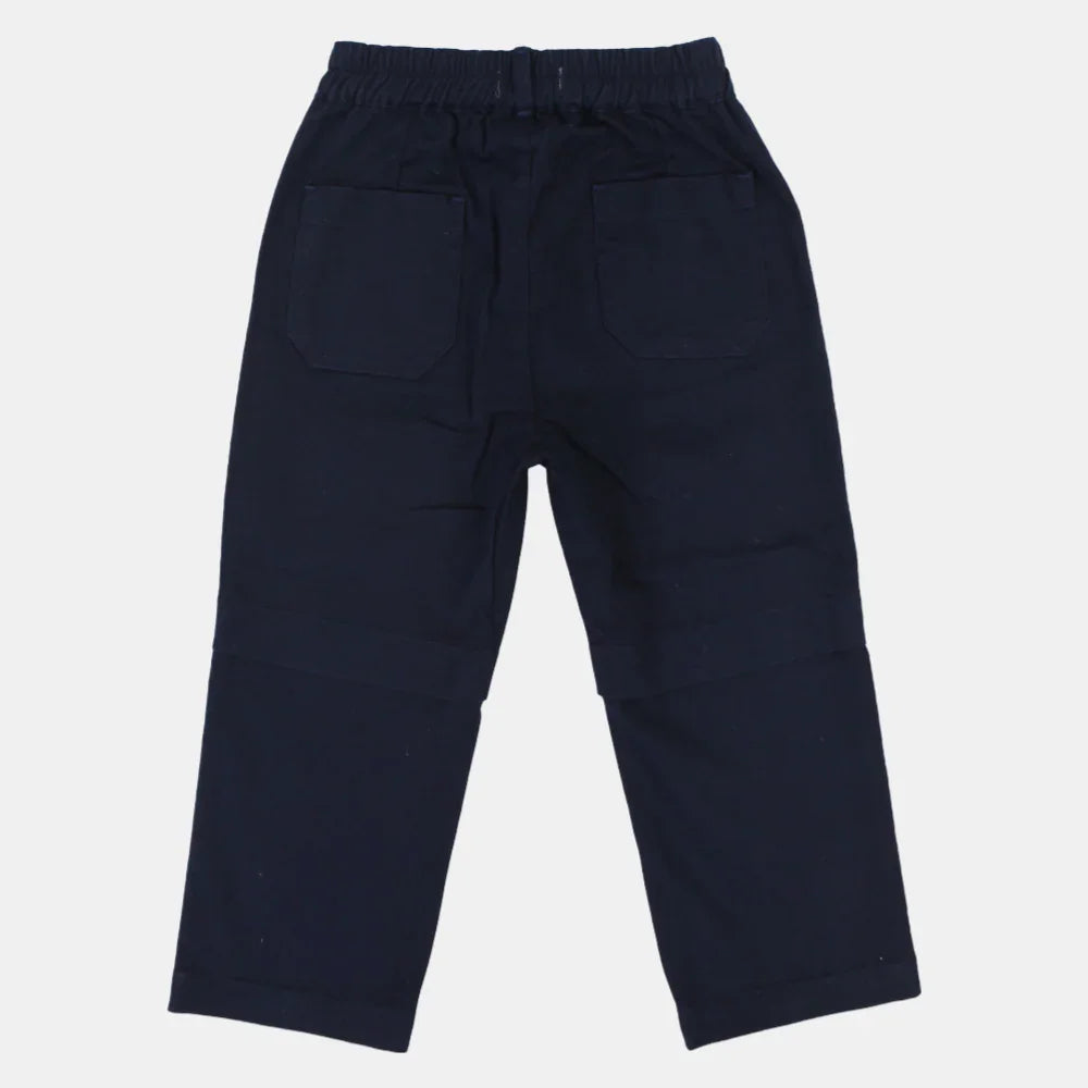 Unisex Baby Navy Gabardine Pants