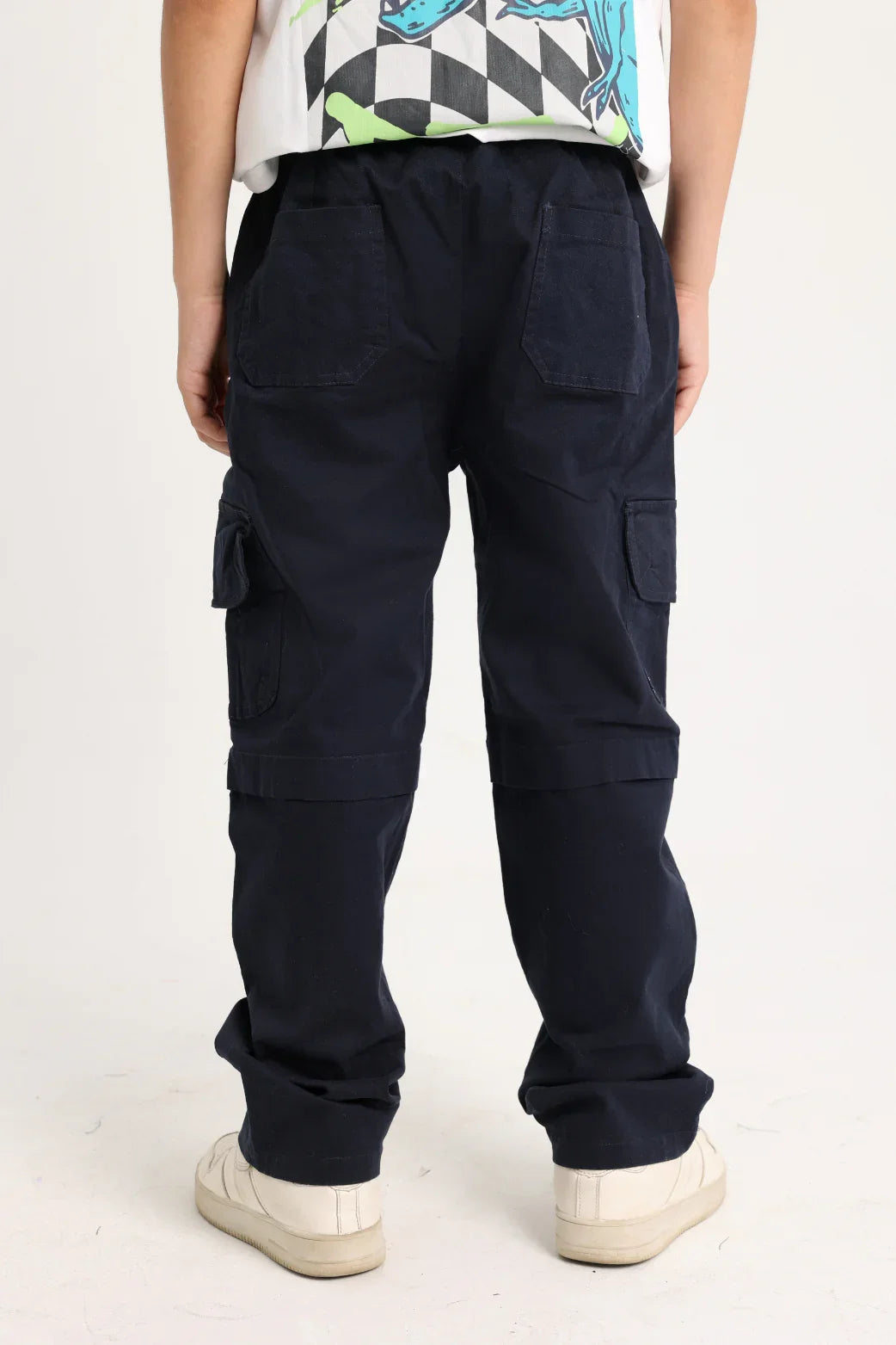 Unisex Kids Gabardine Pants – Navy