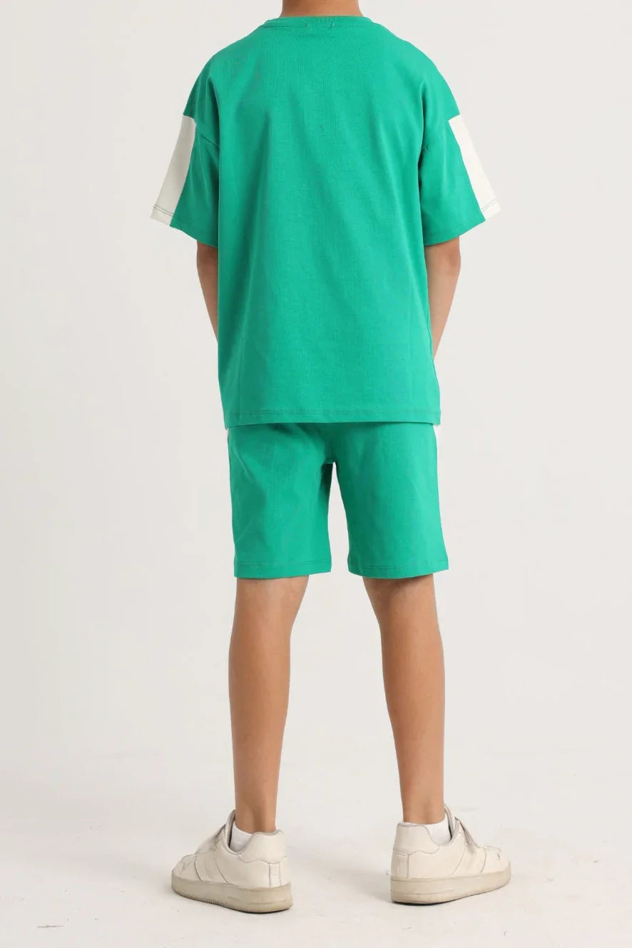 Unisex Kids Cotton Outfit Set – Green