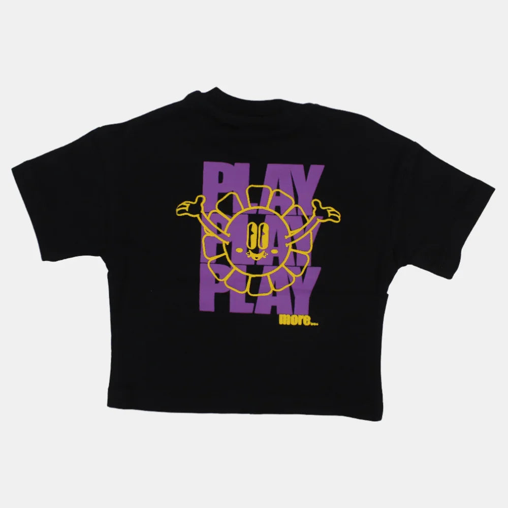 Unisex Baby Navy Cotton T-Shirt