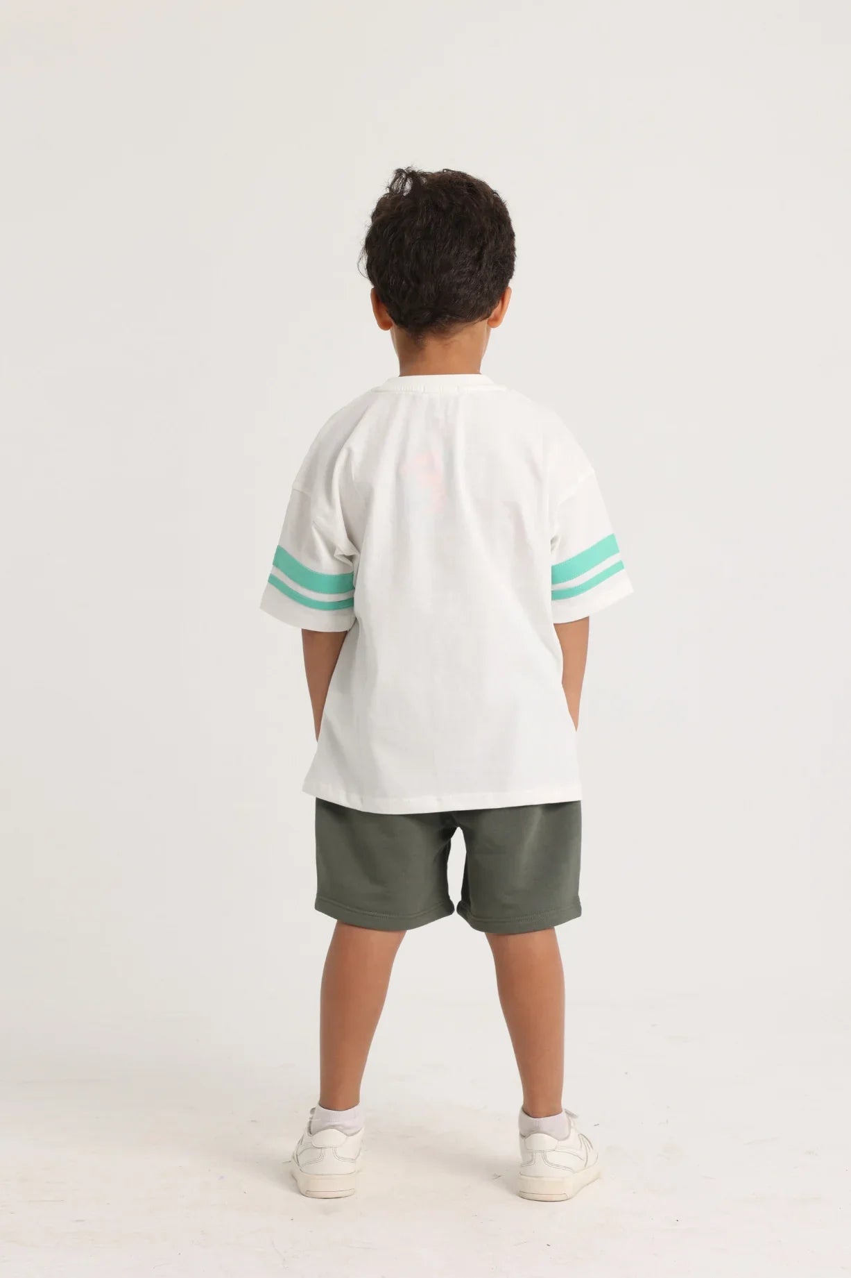 Unisex Kids Cotton T-Shirt – Off-white "Playing Outdoors"