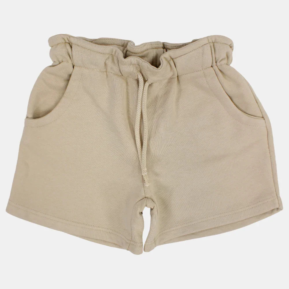 Unisex Cotton Shorts – Beige